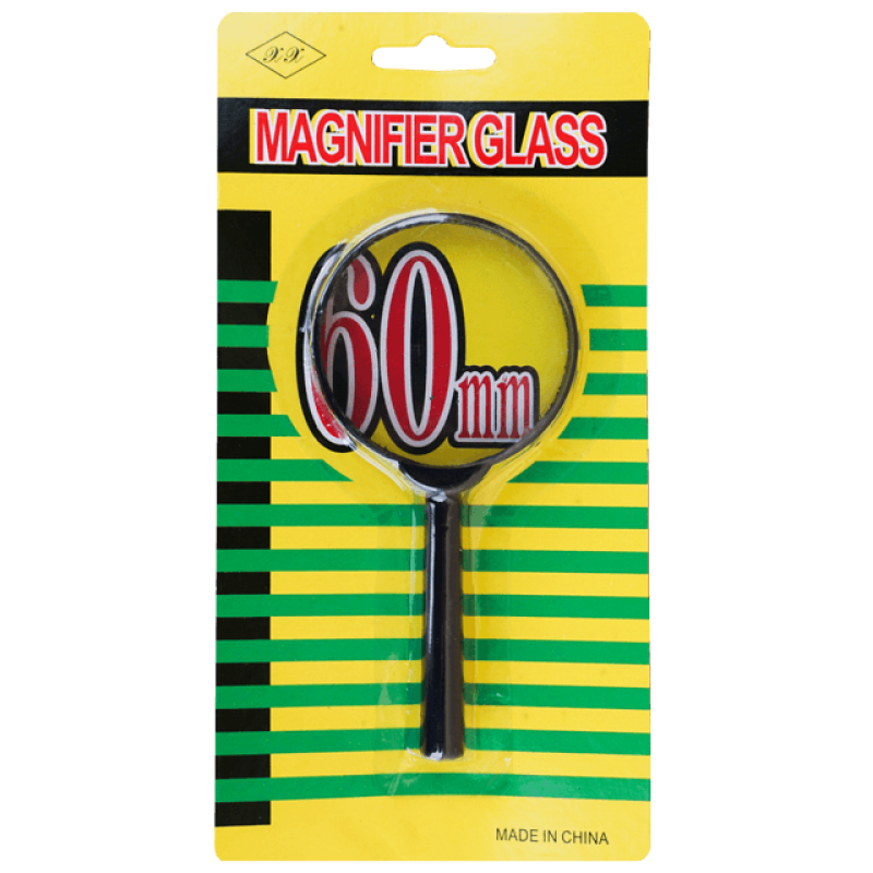 Lupa scolara cu maner din plastic diametru 60mm